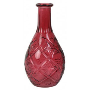 Light & Living Váza OE11x23cm LOVA sklo červená