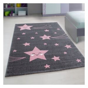 Dětský kusový koberec Playtime 0610A | růžový Typ: 80x150 cm