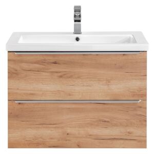 Sapho Capri Oak 80 koupelnová sestava vč. keramického umyvadla Typ nábytku: Umyvadlová skříňka s umyvadlem