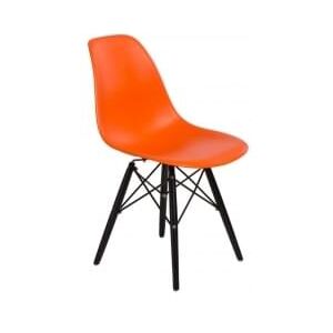 Židle DSW, oranžová (Černá) S24264 CULTY +
