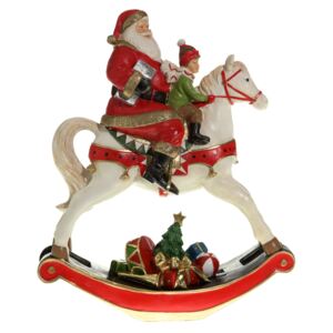 KAIMING Santa Claus na houpacím koníkovi