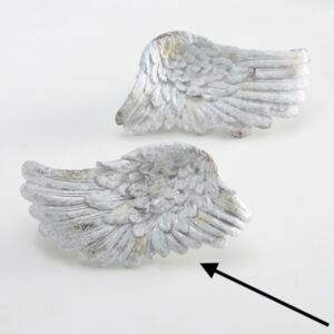 BOLTZE Dekorační křídla bílá 26 cm,levé