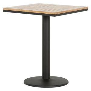 Zahradní stolek světlé dřevo / černý PALMI