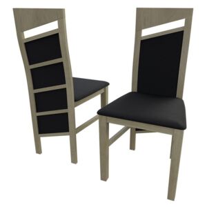 Židle JK61, Barva dřeva: sonoma, Potah: ekokůže Soft 011