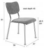 Zuiver Jídelní židle BENSON ZUIVER,růžová 1100388