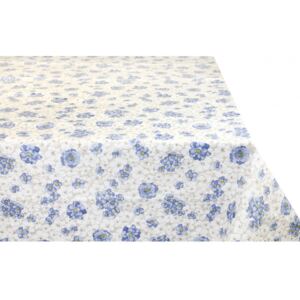 Bavlněný ubrus modré květy Made in Italy Modrá 90 x 90 cm