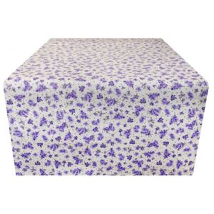 Běhoun na stůl fialové květy Made in Italy Fialová 50 x 150 cm