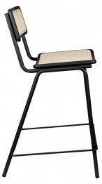 Zuiver Barová židle JORT ZUIVER 93,5 cm, černá ratanová 1500095