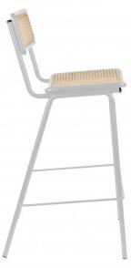 Zuiver Barová židle JORT ZUIVER 106 cm, šedá ratanová 1500106