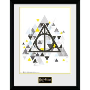 Plakát v rámu Harry Potter: Deathly Pixels (30 x 40 cm)