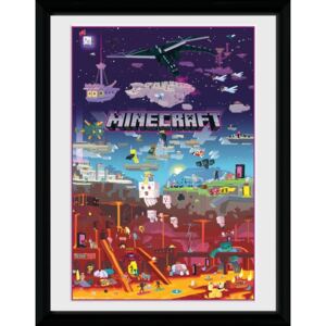 Plakát v rámu Minecraft: World Beyond (30 x 40 cm)