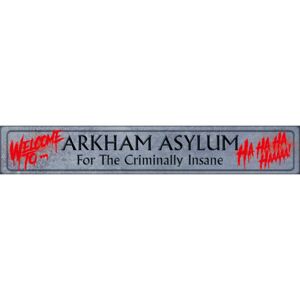 Cedule - malba na dřevě The Joker: Welcome To Arkham Asylum (13 x 80 cm)