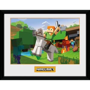Plakát v rámu Minecraft: Zombie Attack (30 x 40 cm)