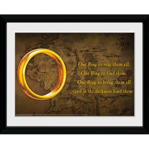 Plakát v rámu Lord Of The Rings|Pán prstenů: One Ring (30 x 40 cm)