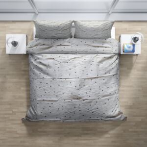 Bavlněné povlečení krásny spánek - bílá hvězda (rozměr 70x90, 140x200 cm)