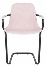 Zuiver Jídelní židle s područkami THIRSTY ZUIVER, plast růžová 1200215