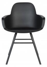 Zuiver Jídelní židle s područkami Albert Kuip ZUIVER, celá černá 1200230
