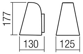 Redo 9529 Alvar, antracitové venkovní ​​nástěnné svítidlo, 1xGU10 max 35W, IP44