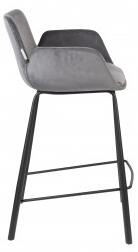 Zuiver Barová židle BRIT ZUIVER, tmavě šedá sametová 1501719