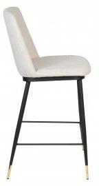 White Label Living Barová židle LIONEL ZUIVER 95 cm, béžová látková 1501707