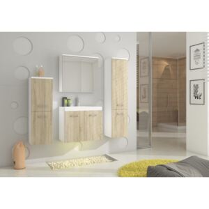 Moderní koupelnový set skříněk s dvířky Amber 01