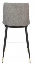 White Label Living Barová židle LIONEL ZUIVER 95 cm, světle šedá látková 1501709