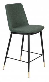 White Label Living Barová židle LIONEL ZUIVER 95 cm, zelená látková 1501708