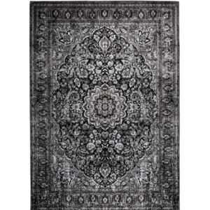 White Label Living Černý koberec WLL Chi 160x230 cm s orientálními vzory