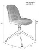 Zuiver Kancelářská židle otočná Albert Kuip Zuiver, béžová 1100502