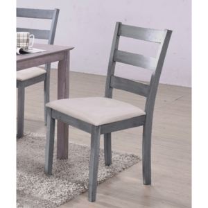 Jídelní čalouněná židle v šedé platinové barvě KN1228