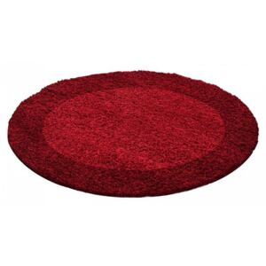 Ayyildiz Kusový koberec Life Shaggy 1503 red kruh 160x160 kruh