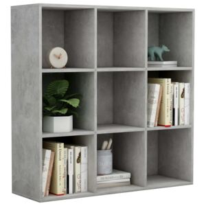 Knihovna Callum - betonově šedá | 98x30x98 cm