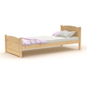Borovicová postel 90×200 L800