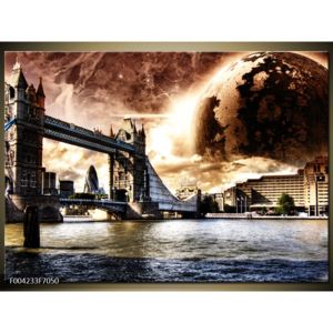 Moderní obraz Londýna s planetou (F004233F7050)
