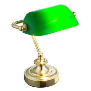 Stolní lampa ANTIQUE, 24cm, zelená Globo ANTIQUE 24917