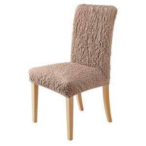 Blancheporte Extra pružný potah s reliéfní strukturou na židli béžová samostatně