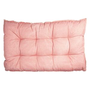 Paletový sedák s výplní v růžové barvě - 80*120*12 cm