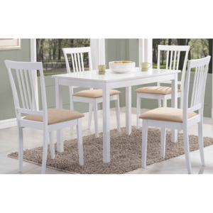 Jídelní stůl 110x70 cm lakovaný bílou barvou KN557