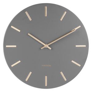 Nástěnné hodiny Charm S 30 cm Karlsson (Barva - šedá)