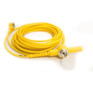 Uzemňovací kabel pro ESD podložky k uzemnění pracovníků, délka 4,5 m