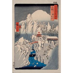 Plakát, Obraz - Hiroshige - Snow on Mount Haruna, (61 x 91,5 cm)