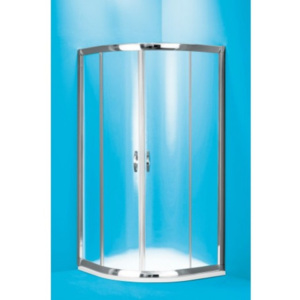Olsen Spa Čtvrtkruhový sprchový kout Barcelona - 1000 × 1000 × 1900 mm, Bez vaničky, Hliník bílý, 6mm čiré BCBARC100BC2