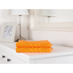 2x oranžové ručníky froté 50x100 Classic (450g/m2)