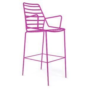 Emagra Barová židle LINKY s područkami - fialová