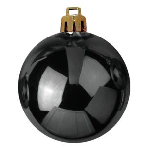 Europalms Vánoční dekorační ozdoby, 7 cm, černé, 6 ks
