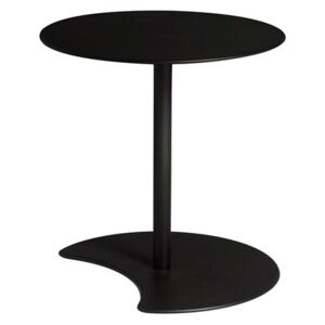Tribu Hliníkový odkládací stolek Drops, Tribu, kulatý 40cm, výška nohou v balení 30/40/50cm, rám hliník barva bílá (white), deska stolu barva bílá (white)