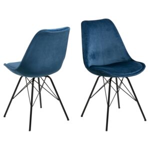 ACTONA Sada 2 ks − Jídelní židle Eris modrá, Vemzu