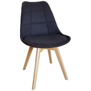 Jídelní židle CLARK, 56x84x50, afrolex-modrá