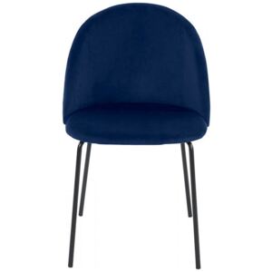 Jídelní židle CHARLES, 51x81x55, afrolex-modrá