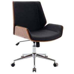 Kancelářská židle Zwolle ~ dřevo ořech, podnož kolečka